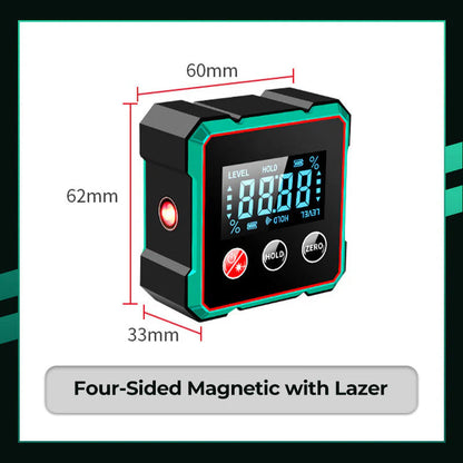 🎁🎁2025 Hot Sale 50% OFF💥Magnetic Digital Angle Finder with Electronic Laser