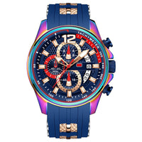06 Multicolored Case - Blue Band