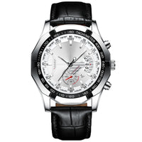Silver-Leather Strap